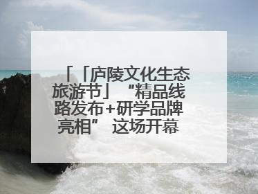 「庐陵文化生态旅游节」“精品线路发布+研学品牌亮相” 这场开幕式亮点纷呈！