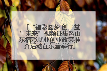 “福彩圆梦 创‘益’未来”视频征集暨山东福彩就业创业政策推介活动在东营举行