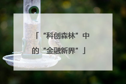 “科创森林”中的“金融新界”