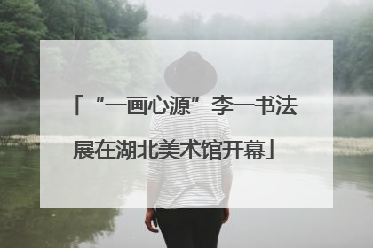 “一画心源”李一书法展在湖北美术馆开幕
