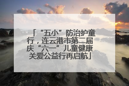 “五小”防治护童行，连云港市第二届庆“六一”儿童健康关爱公益行再启航