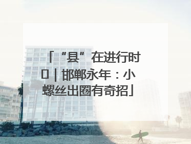 “县”在进行时⑬｜邯郸永年：小螺丝出圈有奇招