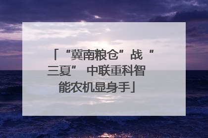 “冀南粮仓”战“三夏” 中联重科智能农机显身手