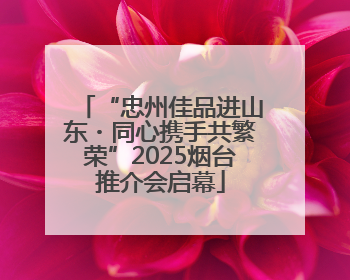 “忠州佳品进山东・同心携手共繁荣”2025烟台推介会启幕