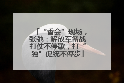 “香会”现场，张弛：解放军备战打仗不停歇，打“独”促统不停步