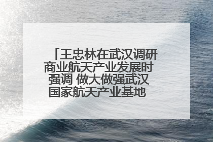 王忠林在武汉调研商业航天产业发展时强调 做大做强武汉国家航天产业基地 打造具有全国影响力的“中国星谷”