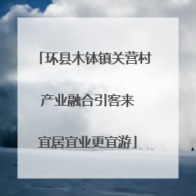 环县木钵镇关营村 产业融合引客来 宜居宜业更宜游