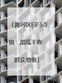 瀍河区白马寺镇：甜瓜丰收 群众增收