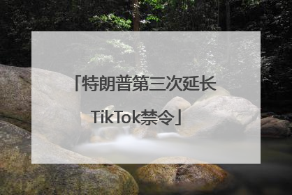 特朗普第三次延长TikTok禁令