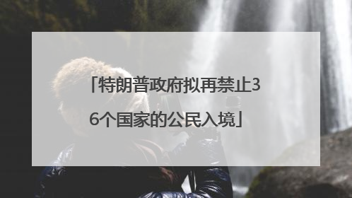 特朗普政府拟再禁止36个国家的公民入境