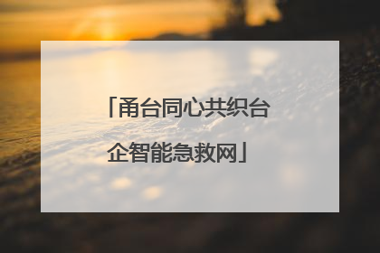 甬台同心共织台企智能急救网