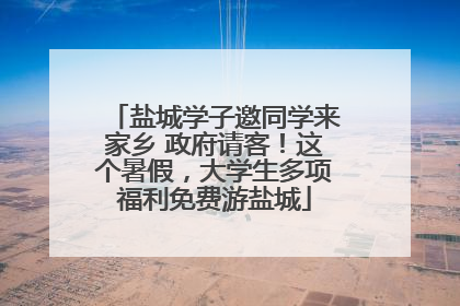 盐城学子邀同学来家乡 政府请客！这个暑假，大学生多项福利免费游盐城