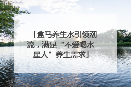 盒马养生水引领潮流，满足“不爱喝水星人”养生需求