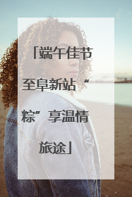 端午佳节至阜新站“粽”享温情旅途