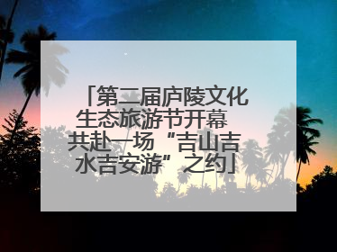 第二届庐陵文化生态旅游节开幕 共赴一场“吉山吉水吉安游”之约