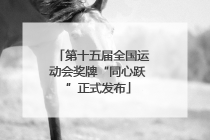 第十五届全国运动会奖牌“同心跃”正式发布
