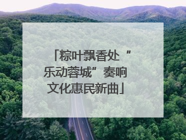 粽叶飘香处“乐动蓉城”奏响文化惠民新曲