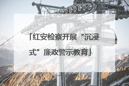 红安检察开展“沉浸式”廉政警示教育