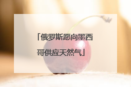 俄罗斯愿向墨西哥供应天然气