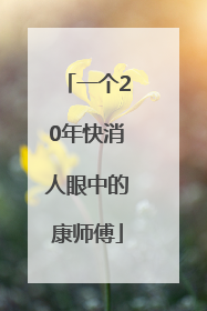 一个20年快消人眼中的康师傅