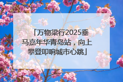 万物梁行2025垂马嘉年华青岛站，向上攀登叩响城市心跳