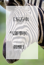 东方电气董事长调整