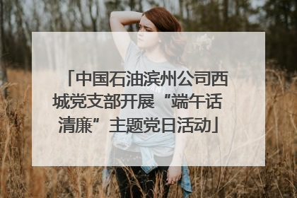 中国石油滨州公司西城党支部开展“端午话清廉”主题党日活动