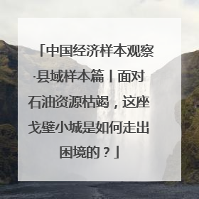 中国经济样本观察·县域样本篇丨面对石油资源枯竭，这座戈壁小城是如何走出困境的？