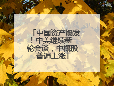中国资产爆发！中美继续新一轮会谈，中概股普遍上涨