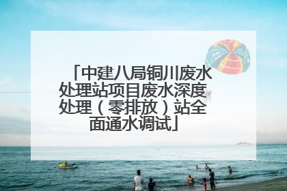 中建八局铜川废水处理站项目废水深度处理（零排放）站全面通水调试