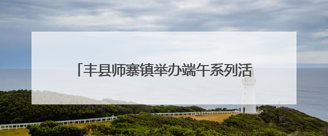 丰县师寨镇举办端午系列活动 绘就乡村温情新画卷