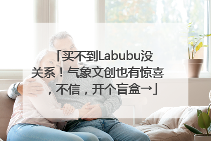 买不到Labubu没关系！气象文创也有惊喜，不信，开个盲盒→