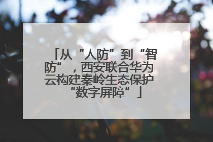 从“人防”到“智防”，西安联合华为云构建秦岭生态保护“数字屏障”