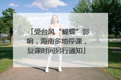 受台风“蝴蝶”影响，海南多地停课，复课时间另行通知