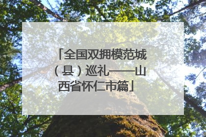 全国双拥模范城（县）巡礼——山西省怀仁市篇