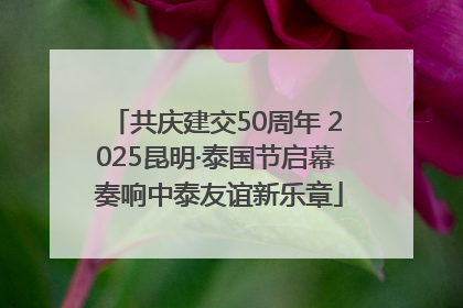 共庆建交50周年 2025昆明·泰国节启幕 奏响中泰友谊新乐章