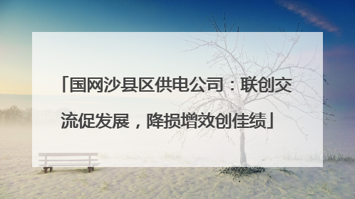 国网沙县区供电公司：联创交流促发展，降损增效创佳绩