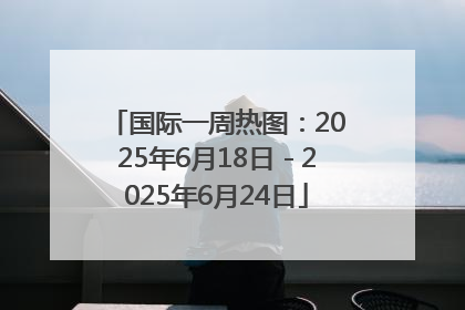 国际一周热图：2025年6月18日－2025年6月24日