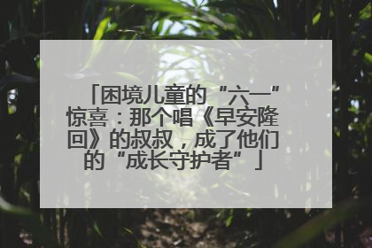 困境儿童的“六一”惊喜：那个唱《早安隆回》的叔叔，成了他们的“成长守护者”