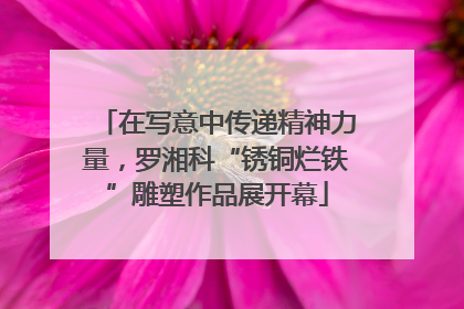 在写意中传递精神力量，罗湘科“锈铜烂铁”雕塑作品展开幕