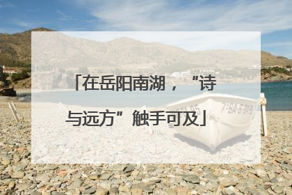 在岳阳南湖，“诗与远方”触手可及