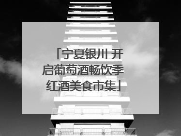 宁夏银川 开启葡萄酒畅饮季红酒美食市集