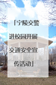 宁陵交警进校园开展交通安全宣传活动