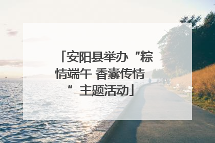 安阳县举办“粽情端午 香囊传情”主题活动