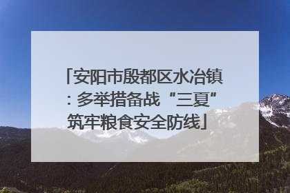 安阳市殷都区水冶镇：多举措备战“三夏” 筑牢粮食安全防线