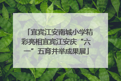 宜宾江安南城小学精彩亮相宜宾江安庆“六一”五育并举成果展