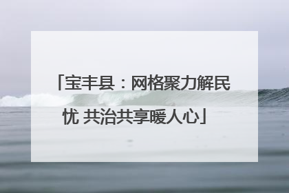宝丰县：网格聚力解民忧 共治共享暖人心