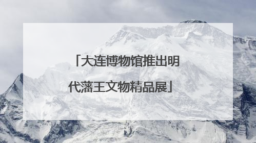 大连博物馆推出明代藩王文物精品展