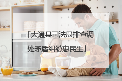 大通县司法局排查调处矛盾纠纷惠民生