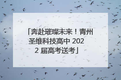 奔赴璀璨未来！青州圣维科技高中 2022 届高考送考